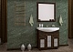 ASB-Woodline Зеркало для ванной Бергамо 85 орех/патина золото, массив ясеня – картинка-7