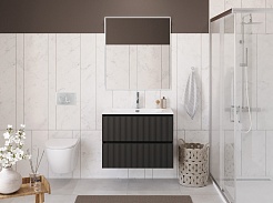 BelBagno Тумба под раковину Uno 80 подвесная Темно-Серый матовый – фотография-11