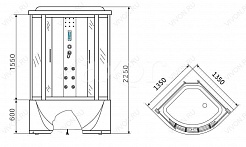 Erlit Душевой бокс ER4335TS-EXC2 – фотография-3