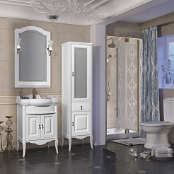 Opadiris Зеркало для ванной Лоренцо 60 белое – фотография-3