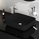 Am.Pm Мебельная накладная раковина Func 51 черная матовая – фотография-7