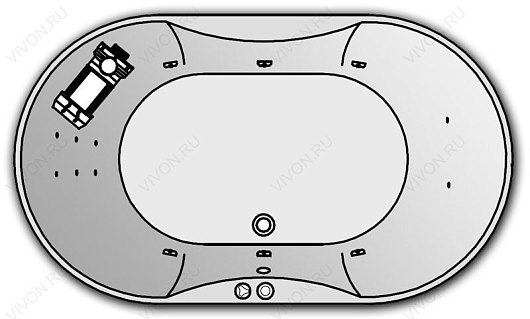 Kolpa San  Комплект гидромассажа Kolpa San Gloriana Optima (массаж: боковой, спины, ног) – фото, картинка, фотография-1