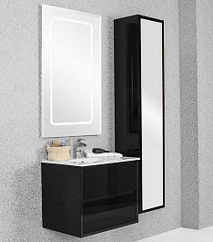 Акватон Мебель для ванной "Римини 60" черная – фотография-2