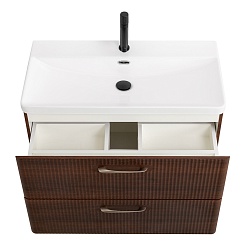 BelBagno Тумба под раковину Due 80 подвесная Noce – фотография-7