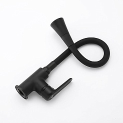 Frap Смеситель для кухни F4417-6 черный – фотография-2