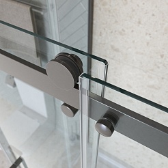 BelBagno Душевой уголок Marino MARINO-2-AH-1-120/90-C-GM 120x90 профиль оружейная сталь стекло прозрачное – фотография-5