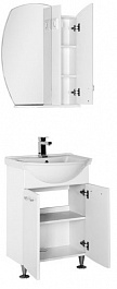 Aquanet Мебель для ванной "Моника 60" белый – фотография-5