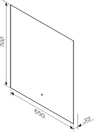 Am.Pm Зеркало X-Joy 65 с подсветкой – фотография-10