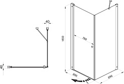 Triton Душевой уголок Форта-Хром 90/90 Щ0000054476 – фотография-4