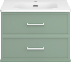 Brevita Мебель для ванной Verde 70 подвесная зеленая – фотография-5