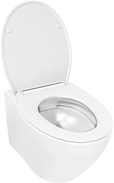 Azario Унитаз подвесной Keras white AZ-99046W безободковый белый – фотография-7