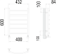 Terminus Полотенцесушитель водяной Классик П6 400x600 хром – картинка-6