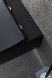 Allen Brau Унитаз подвесной Priority 4.31001.31 чёрный матовый с крышкой 4.31004.31 – фотография-17