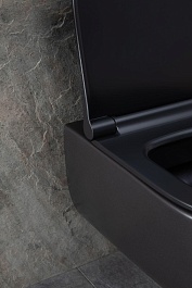 Allen Brau Чаша подвесного унитаза Priority 4.31001.31 чёрный матовый – фотография-11