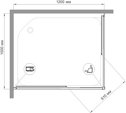 Royal Bath Душевой уголок HPD-T 120х100x185 – фотография-4