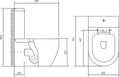 Aquatek Унитаз-компакт напольный Оберон AQ1273S-00 – фотография-2