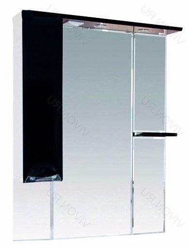 Misty Мебель для ванной Кристи 90 L черная – фотография-2