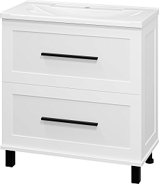 Misty Мебель для ванной Модерн 80 белая – фотография-5