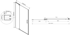 Vincea Душевой уголок Extra 90/100x90 VSR-1E901090CL профиль хром стекло прозрачное – фотография-6