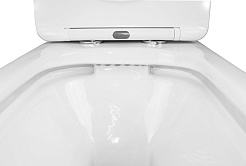 Azario Унитаз-компакт Fresco AZ-8302 безободковый с бачком с сиденьем микролифт белый – фотография-11