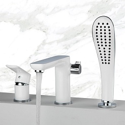 Gappo Смеситель для вынны 35к G1148 белый/хром – фотография-2