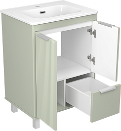 Brevita Тумба с раковиной Risacca Pistachio 60 фисташковый – фотография-4