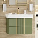 Brevita Мебель для ванной Vega 80 подвесная зеленая/золото – картинка-19