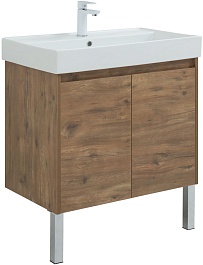 Aquanet Мебель для ванной Nova Lite 75 2 дверцы подвесная дуб рустикальный – фотография-11