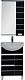 Aquanet Мебель для ванной "Доминика 55" черная (171326) – картинка-9