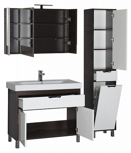 Aquanet Комплект Мебели "Гретта 100" венге (172707) – картинка-3