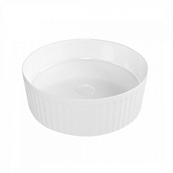 Teymi Раковина накладная в ванную Martta D36 глянцевая белая T52102 – фотография-3