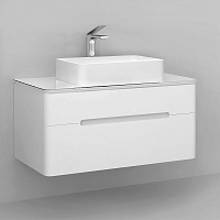 Jorno Тумба под раковину Bosko 100 белая Bos.01.100/P/W подвесная