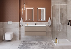 BelBagno Тумба с раковиной Kraft 120 подвесная Бежевый матовый – фотография-9