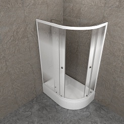 Triton Душевой уголок Коралл Лайт В левый 120/80 Щ0000068951 – фотография-3