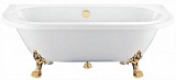 Фэма Акриловая ванна "Elena 168", ножки золото, покрытие хром, золото или бронза