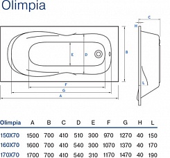 Koller Pool Акриловая ванна OLimpia 160x70 – фотография-5