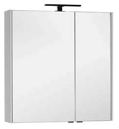 Aquanet Зеркальный шкаф "Тулон 85" белый – фотография-1