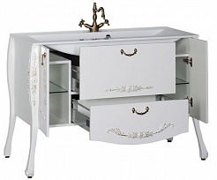 Aquanet Комплект Мебели "Виктория 120" белый/золото – фотография-9
