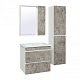 Runo Зеркало-шкаф для ванной Манхэттен 65 серый бетон – фотография-8