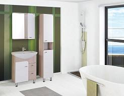 Onika Тумба под раковину Стиль 60.13 белая/ясень шимо светлый – фотография-2