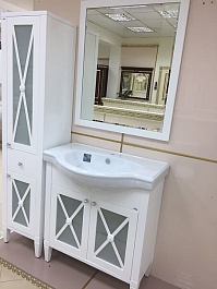 Misty Зеркало Анна 90 белая эмаль – фотография-4