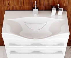 Aqwella Мебель для ванной Милан 100 с ножками – фотография-5