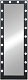 Continent Зеркало гримерное 600x1750 черное – фотография-17