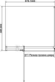 Vincea Душевой уголок Extenza 90/100x90 VSR-4EX901090CLBN профиль брашированный никель стекло прозрачное – фотография-6
