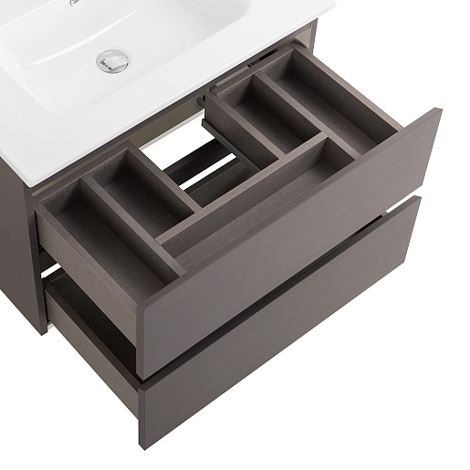 BelBagno Тумба под раковину Kraft 60 подвесная Темно-Серый матовый – фотография-4