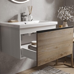 Vigo Тумба под раковину Cross 700-0-1 подвесная дуб давос натуральный – фотография-6