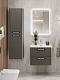 BelBagno Тумба с раковиной Due 60 подвесная Оружейная сталь ручки Хром полированный – картинка-32