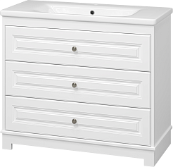 Misty Тумба под раковину Ларго 100 белая – фотография-3