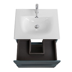 BelBagno Тумба под раковину Uno 70 подвесная Голубой матовый – фотография-10