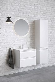 Aquatek Шкаф-пенал Вега 35 AQ70035R-MW белый матовый, петли справа – фотография-3